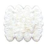DUMI Eco-Friendly Australian Merino Sheepskin Wool Rug - Octo, 6.5ft x 6.5ft Sheepskin Carpet