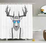 Ambesonne Antlers Shower Curtain, H