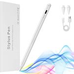 Stylus Pen for iPad 2018-2024, WOVTE Apple pencil with Tilt Sensitivity Palm Rejection Compatible with iPad Pro 11" 1/2/3rd/ 12.9" 3/4/5th, iPad 6/7/8/9th/Air 3/4/5th, iPad mini 5/6th Gen (White)