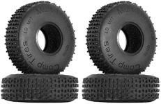 INJORA 1.9 Wheel Tires - Multi Terrains Comp Pins Tires for 1/10 RC Crawler Rock Buggy TRX4 SCX10 Pro Gen8 VS4-10, 120 * 35mm