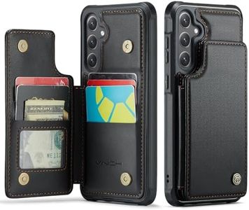 Vinich for Samsung Galaxy S24 Plus Case with Card Holder, for Samsung S24 Plus Wallet Case for Women Men with RFID Blocking, Durable Kickstand Shockproof Case for Galaxy S24 Plus 5G, Black