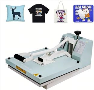 BetterSub Print T-Shirt Machine DIY Digital Industrial Quality Heat Press Machine Clamshell Transfer Sublimation Print Press Machine 15‘’x 15'' Teal