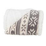 Lavish Home Throw Blanket, Fleece/Sherpa, Blue Stars