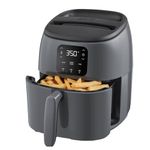 DASH Tasti-Crisp™ Electric Air Fryer Oven, 2.6 Qt., Grey – Compact Air Fryer for Healthier Food in Minutes, Ideal for Small Spaces - Auto Shut Off, Digital, 1000-Watt