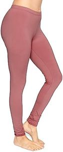 Women's Cotton Full Length Leggings Dark Mauve 2X