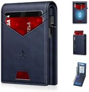 Wallet for Men RFID Blocking Minimalist Card Holder Wallet for 12-14 Cards