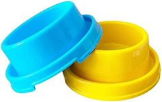 TEESUN Dog Bowl Raised Pet Food Bowls Cat Puppy Bowls Round No Spill Colorful Anti Ants Water Feeder Eating Bowl for Small Animals