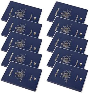 10X Passport Cover Australia Waterproof Transparent Protector Travel Clear Holder Organizer Wallet Case ID Credit Card Sleeves Bags License Pouch (89080B10)