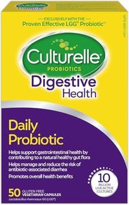 Culturelle Daily Digestive Health Daily Probiotic for Men and Women, With 100% Naturally Sourced Lactobacillus GG Strain, Pharmacist Recommended Gluten Free and Vegan, 50 Count Capsules (Pack of 1)