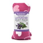 Cassandra Fleece Lavender and Wheat Filled Heat and Cool Pack. Colour Received Will Vary. 38cm