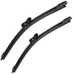 WENYANT 24+19 inch Compatible with VW Jetta 2019-2011 Passat 2018-2012 CC 2017-2013 Front Windshield Wiper Blades For My Car Original Equipment Automotive Replacement (Set of 2)