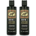 Bickmore Bick 1 Leather Cleaner 8 oz (2 Pack) - Clean Dirt, Oil, Sweat, Salt, and Water Stains from All Colored, White, and Black Leather