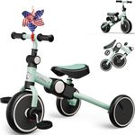 EagleStone 4 in 1 Toddler Bike, Foldable Tricycle for Toddlers 2-3 Years Old, Birthday Gifts and Toys for 2, 3, 4, 5 Year Old Boys and Girls