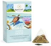 Roogenic Native Detox Tea Bags in Box, 18 Biodegradable Tea Bags