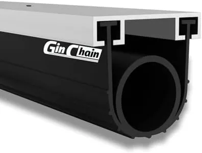 Ginchain Garage Door Seal Bottom Rubber, Garage Door Seal Bottom Track with Pre-drilled Retainer Kit(16.5ft)