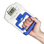 Handexer Training Grip Strengtheners Digital Hand Dynamometer Grip Strength Measurement Meter Auto Capturing Electronic Hand Grip Power 198Lbs / 90Kgs