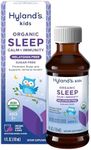 Hyland's Kids Melatonin-Free Organic Sleep Calm and Immunity Liquid, Sugar-Free, Promotes Sleep and Supports Immune Health, Ages 2 and up, Grape Flavor, 4 Fl. Oz.