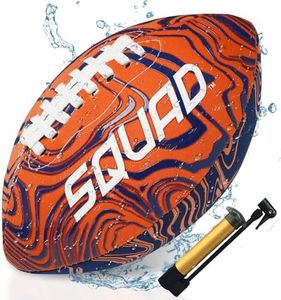 SQUAD Waterproof Football for Pool & Beach, Durable Fun Water Game Toy for Family, Teens, Adults - Strong Grip Pattern, Ideal Gift for Boys & Girls 8-15+ Year Old