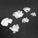 120Pcs Plastic Doll Joints Skeleton Accessories DIY Doll Joints DIY Crafts White Plastic Animal Joints for Doll Making for Toys Teddy Bear Making