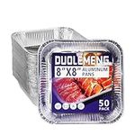 DUOLEMENG 50 pack 8" x 8" Square Al