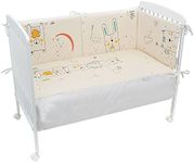 Bimbi Chic Bed Accessory Sets, White/Linen, Única