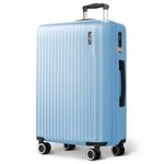 LUGG 28inch Vacay Suitcase ABS Luggage with TSA Indent Lock, Aluminium Trolley Handle, 360° Spinner Wheels, Water-Resistant & Durable Material - Airline Compatible (75 x 30 x 49cm)