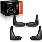 A-Premium Set of 4PCS Mud Flaps Splash Guards Mudguards Mudflaps with Hardware Kits Accessory Compatible with Chrysler 300, 2013-2017, Sedan, Black Color, Front and Rear (Driver & Passenger Sides)