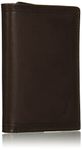 Nautica Mens Classic Leather Bifold Travel, Embossed Leather - Brown, Taglia unica