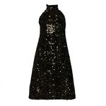 Hopscotch Girls Sequin Sleeveless Party Dress in Gold Color for Ages 8-9 Years (ARO-4653574)