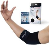 Dr. Arthritis Doctor Developed Copper Elbow Brace, Handbook, Relief for Tennis Elbow, Golfers Elbow, Elbow Compression & Support (Medium (Pack of 1))