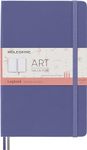 Moleskine Art Logbook, Hard Cover, Large (5" x 8.25"), Dotted, Lavender Violet, 160 Pages