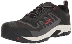 KEEN Utility Men's Reno Low Height Composite Toe Flexible Waterproof Athletic Work Shoes, Red Clay/Black, 10.5