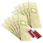 SPARES2GO Dust Bags compatible with Kirby Generation 4, 5, 6 & 7 Vacuum Cleaners (Pack of 10 + 10 Fresheners)