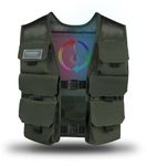 BOTTLESTALK Cooling Vest for Men, Hot Weather with Power Bank, with Pockets, Tactical Vests for Working, Fishing, Running (M) Olive Green…