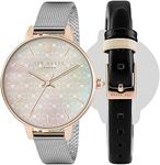 Ted Baker Ladies Womens Interchangeable Strap Rose Gold Wrist Watch TEW50013002