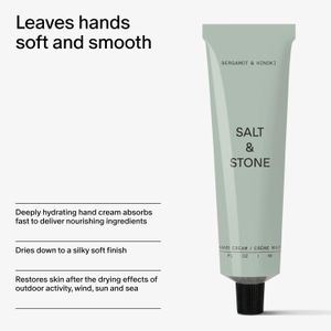 SALT & STONE Hand Cream – Hydrating, Fast-Absorbing, Vegan, 2 fl oz