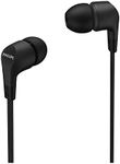 Philips Upbeat Series 1000 in-Ear Wired Headphones w/Built-in Mic/3.5mm Black