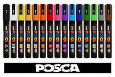 POSCA Uni-Ball Uni PC-5M Tempera Marker 15 Assorted Colours Professional Set.