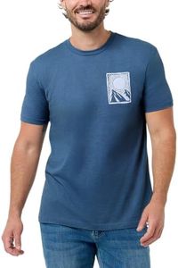 INTO THE AM Sunrise Peaks Cool Casual Streetwear Graphic Tee for Men, Large