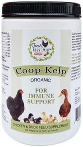 FRESH EGGS DAILY Organic Coop Kelp Feed Supplement Vitamins for Backyard Chickens and Ducks 20 oz