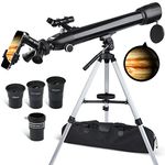 Telescopes for Adults Astronomy, 70mm Aperture 700mm AZ Mount Astronomical Professional Refracting HD Telescope for Telescope with Adjustable Tripod, Nylon Bag kit, Christmas Astronomy Gift