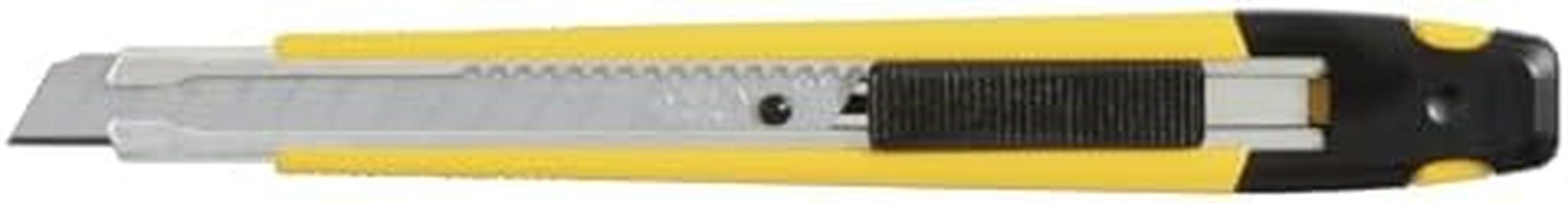 Olfa Cutter OLFA A-1 , Acier Inoxydable, noir et jaune, 13,5 x 1,8 x 0,6 cm