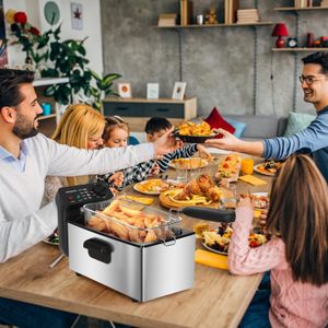 Aigostar 3L Deep Fat Fryer – Stainless Steel Electric Cooker