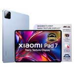 Xiaomi Pad 7 Nano Texture Display [Smartchoice] | Snapdragon 7+ Gen 3| 3.2K Display (28.44 cm /11.2") Tablet| 12GB, 256GB| Anti-Reflective| Anti-Glare| HyperOS 2| Dolby Vision Atmos | Mirage Purple