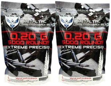 MetalTac 0.2g BB 10,000 Round Bag Airsoft 6mm BB Perfect Grade