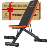 VENDUX Assembly-Free Workout Bench for Home Gym, Foldable Weight Bench Press, 660 LBS Stable Incline Decline Bench, Sit-Up Bench for Full Body Strength Training