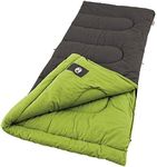 Coleman Duck Harbor Cool-Weather Sleeping Bag, Cotton Flannel Adult Sleeping Bag for 30°F/50°F Nights, Includes Ventilation, No-Snag Zipper, & Packing System; Fits Adults up to 5ft 11in