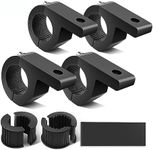 Nilight - 90028D 4PCS LED Light Bar Horizontal Bar Clamp Mounting Kit Fit on 0.75" 1" 1.25" Bull Bars Roof Racks Roll Cages for ATV UTV and Trucks,Black