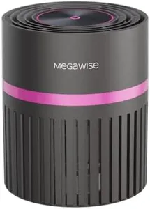 MEGAWISE H13 True HEPA Air Purifier Filter w. Activated Charcoal Layer for Home Bedroom Small Room Office, help to purify for Smoke, Dust, Pet Dander, Ozone Free, Fully Certified