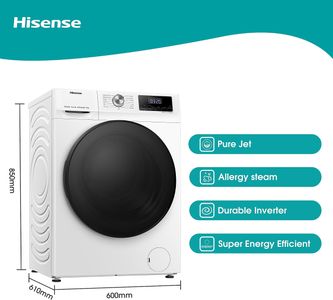 Hisense 12kg Front Load Washing Machine – Large Capacity